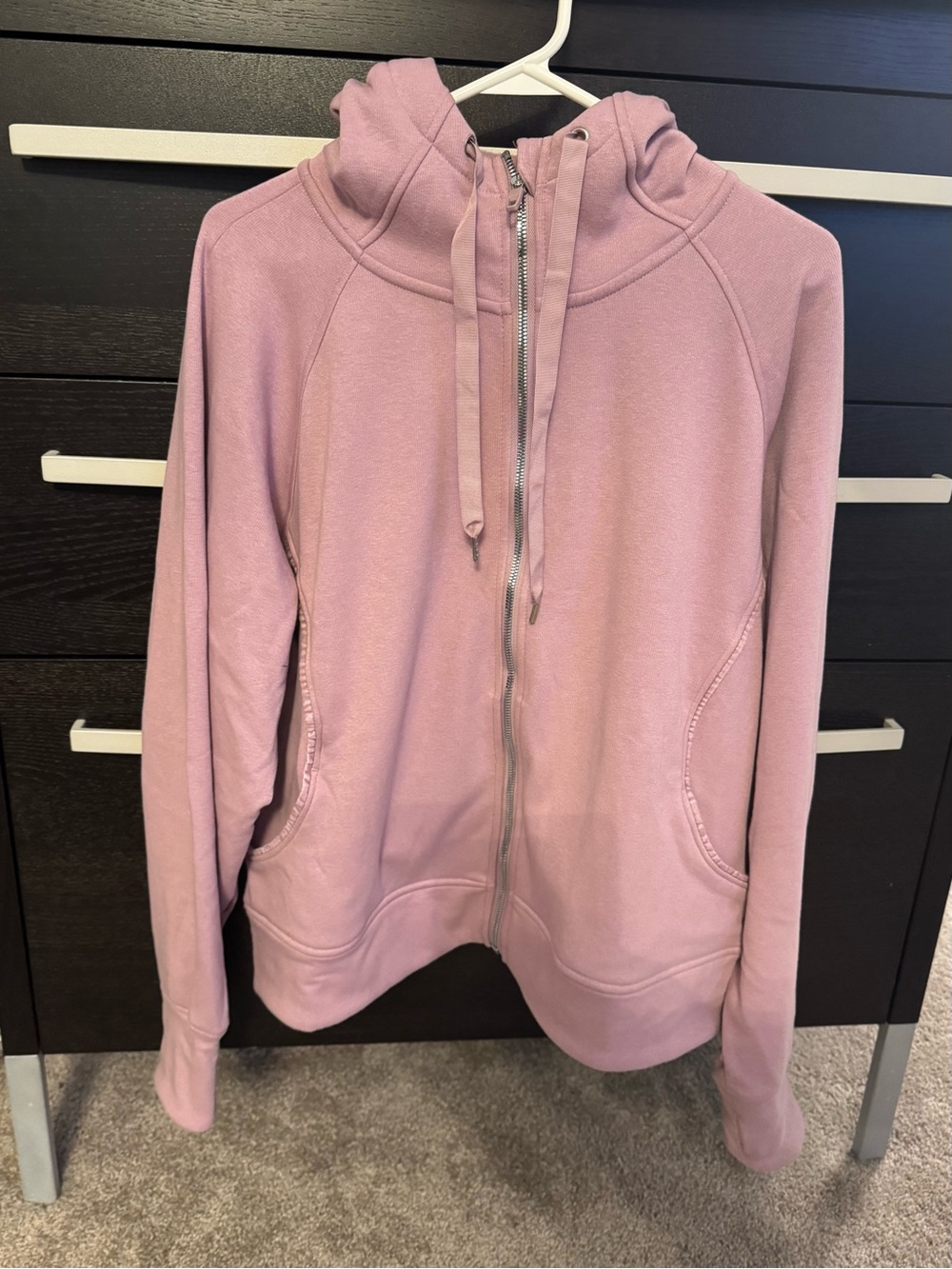 Jockey Mauve/medium pink Zip-Up Hoodie with Drawstring Hood